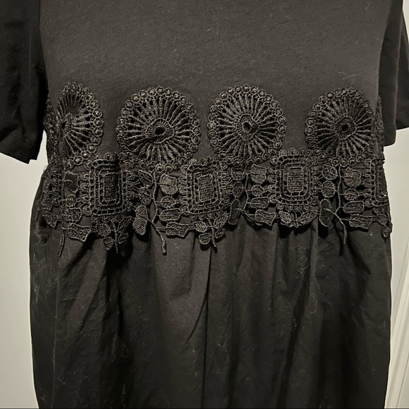 Who What Wear Black Babydoll Style Short Sleeve - Picture 2 of 6